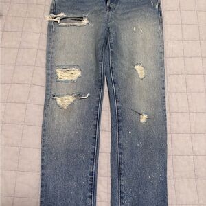 Distressed Blue Jeans for Women